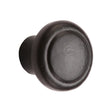 This is an image of a M.Marcus - Black Iron Rustic Cabinet Knob Newport Design 38mm, fb3990-38 that is available to order from T.H Wiggans Ironmongery in Kendal.