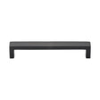This is an image of a M.Marcus - Black Iron Rustic Cabinet Pull Wide Metro Design 160mm CTC, fb4338-160 that is available to order from T.H Wiggans Ironmongery in Kendal.