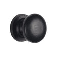 This is an image of a M.Marcus - Black Iron Rustic Cabinet Knob on Round Plate Round Design 38mm, fb613-38 that is available to order from T.H Wiggans Ironmongery in Kendal.