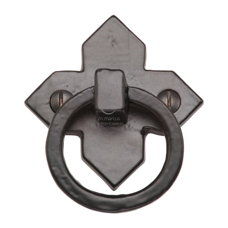 This is an image of a M.Marcus - Black Iron Rustic Drop Pull, fb6389 that is available to order from T.H Wiggans Ironmongery in Kendal.