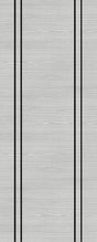 This is an image of Deanta Flush Light Grey Ash Vertical Inlay 6mm Lipping Doors available to order from T.H. Wiggans Ironmongery in Kendal