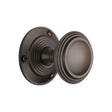 This is an image of a Heritage Brass - Mortice Knob on Rose Goodrich Design Matt Bronze Finish, goo986-mb that is available to order from T.H Wiggans Ironmongery in Kendal.