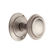 This is an image of a Heritage Brass - Mortice Knob on Rose Goodrich Design Satin Nickel Finish, goo986-sn that is available to order from T.H Wiggans Ironmongery in Kendal.