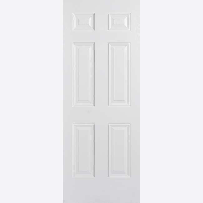 This is an image showing the LPD - Colonial 6P Pre-Finished White Doors Available to order from T.H. Wiggans Ironmongery in Kendal