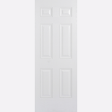 This is an image showing the LPD - Colonial 6P Pre-Finished White Doors Available to order from T.H. Wiggans Ironmongery in Kendal