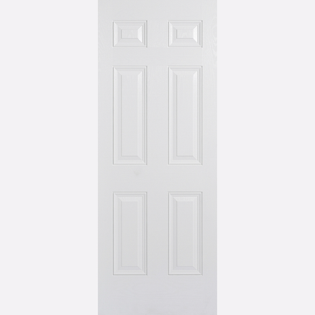 This is an image showing the LPD - Colonial 6P Pre-Finished White Doors Available to order from T.H. Wiggans Ironmongery in Kendal