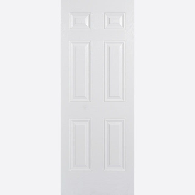 This is an image showing the LPD - Colonial 6P Pre-Finished White Doors Available to order from T.H. Wiggans Ironmongery in Kendal