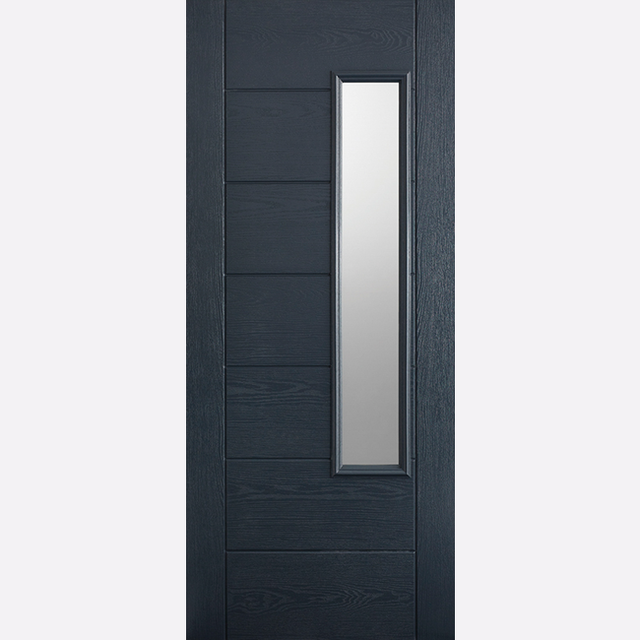 This is an image showing the LPD - Newbury 1L Pre-Finished Anthracite Grey Doors Available to order from T.H. Wiggans Ironmongery in Kendal