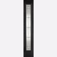 This is an image showing the LPD - Sidelight 1L Elegant Pre-Finished Black Front Face With White Inside Face and Edges Doors Available to order from T.H. Wiggans Ironmongery in Kendal