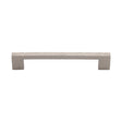 This is an image of a Heritage Brass - Cabinet Pull Metro Hammered Design 160mm CTC Satin Nickel Finish, ham0337-160-sn that is available to order from T.H Wiggans Ironmongery in Kendal.
