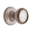 This is an image of a Heritage Brass - Mortice Knob on Rose Hampstead Design Satin Nickel Finish, ham8361-sn that is available to order from T.H Wiggans Ironmongery in Kendal.