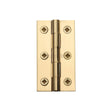 This is an image of a Heritage Brass - Hinge Brass 2 1/2" x 1 3/8" Polished Brass Finish, hg99-120-pb that is available to order from T.H Wiggans Ironmongery in Kendal.