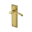 This is an image of a Heritage Brass - Door Handle Lever Latch Hilton Design Mayfair Finish, hil8610-mf that is available to order from T.H Wiggans Ironmongery in Kendal.