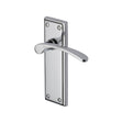 This is an image of a Heritage Brass - Door Handle Lever Latch Hilton Design Polished Chrome Finish, hil8610-pc that is available to order from T.H Wiggans Ironmongery in Kendal.