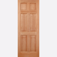 This is an image showing the LPD - Colonial 6P Hardwood Dowelled Doors Available to order from T.H. Wiggans Ironmongery in Kendal