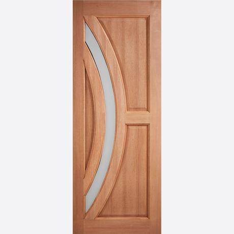 This is an image showing the LPD - Harrow Frosted Glazed Hardwood M&T Doors Available to order from T.H. Wiggans Ironmongery in Kendal