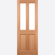 This is an image showing the LPD - Malton 2L Glazed External Hardwood Dowelled Doors Available to order from T.H. Wiggans Ironmongery in Kendal