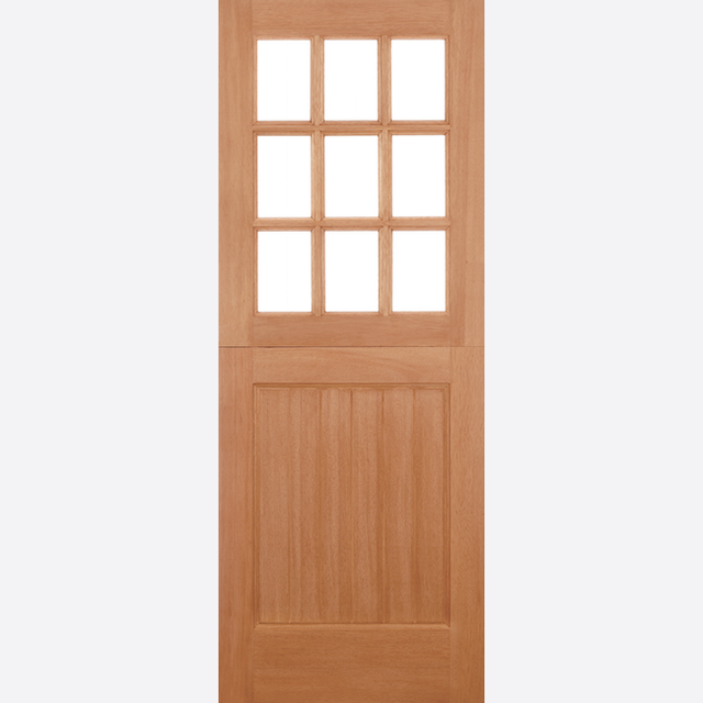 This is an image showing the LPD - Stable 9L Straight Top Hardwood M&T Doors Available to order from T.H. Wiggans Ironmongery in Kendal