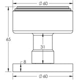 Frelan - Step Mortice Door Knobs - Satin Nickel