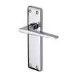 This is an image of a Heritage Brass - Door Handle Lever Latch Kendal Design Polished Chrome Finish, ken6810-pc that is available to order from T.H Wiggans Ironmongery in Kendal.