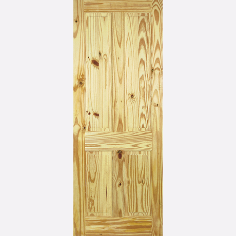 This is an image showing the LPD - 4P Knotty Pine Doors Available to order from T.H. Wiggans Ironmongery in Kendal