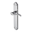 This is an image of a Heritage Brass - Door Handle Lever Latch Verona Design Polished Chrome Finish, mm827-pc that is available to order from T.H Wiggans Ironmongery in Kendal.