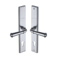 This is an image of a Heritage Brass - Multi-Point Door Handle Lever Lock Colonial LH Design Satin Chro, mp1932-lh-sc that is available to order from T.H Wiggans Ironmongery in Kendal.