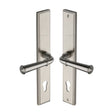 This is an image of a Heritage Brass - Multi-Point Door Handle Lever Lock Colonial LH Design Satin Nick, mp1932-lh-sn that is available to order from T.H Wiggans Ironmongery in Kendal.