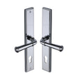 This is an image of a Heritage Brass - Multi-Point Door Handle Lever Lock Colonial RH Design Polished Chro, mp1932-rh-pc that is available to order from T.H Wiggans Ironmongery in Kendal.