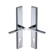 This is an image of a Heritage Brass - Multi-Point Door Handle Lever Lock Gio RH Design Polished Chrome Fi, mp4189-rh-pc that is available to order from T.H Wiggans Ironmongery in Kendal.