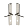 This is an image of a Heritage Brass - Multi-Point Door Handle Lever Lock Gio RH Design Satin Nickel Fi, mp4189-rh-sn that is available to order from T.H Wiggans Ironmongery in Kendal.
