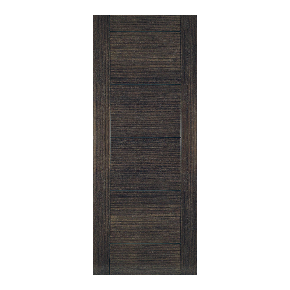 This is an image of Deanta Montreal Dark Grey Ash Doors available to order from T.H. Wiggans Ironmongery in Kendal