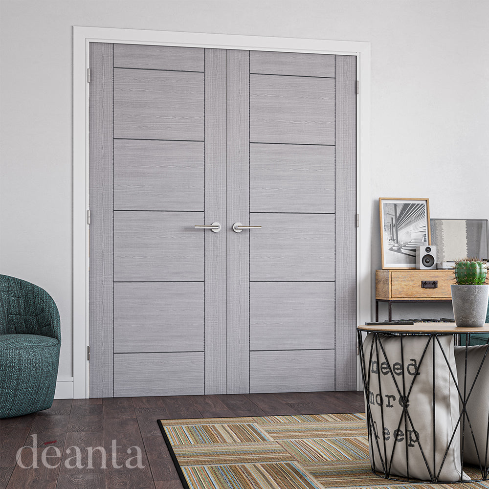 Deanta Montreal Light Grey Ash Doors