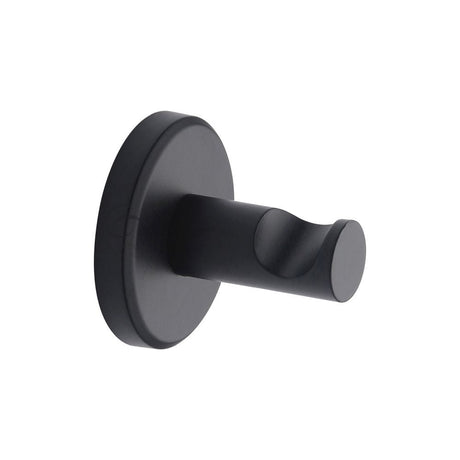 This is an image of a M.Marcus - Robe hook(one piece) Matt Black Finish, oxf-hook-blk that is available to order from T.H Wiggans Ironmongery in Kendal.