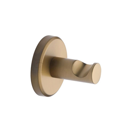 This is an image of a M.Marcus - Robe hook(one piece) Satin Brass Finish, oxf-hook-sb that is available to order from T.H Wiggans Ironmongery in Kendal.