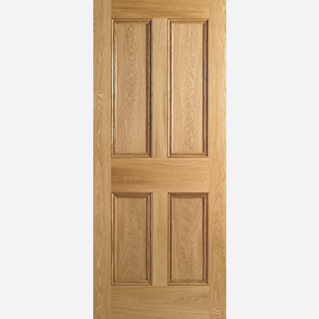 This is an image showing the LPD - 4P Unfinished Oak Doors Available to order from T.H. Wiggans Ironmongery in Kendal