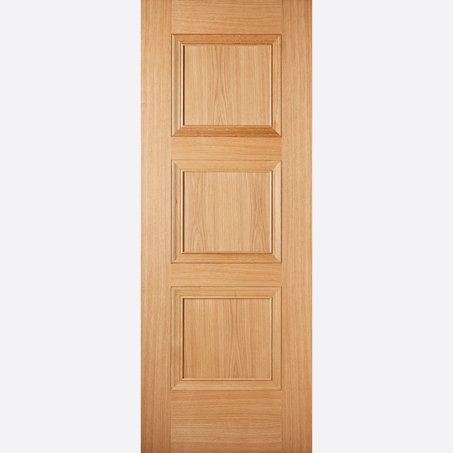 This is an image showing the LPD - Amsterdam Pre-Finished Oak Doors Available to order from T.H. Wiggans Ironmongery in Kendal