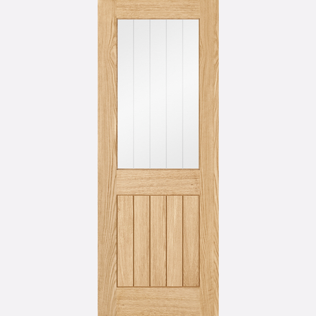 This is an image showing the LPD - Belize 1L Pre-finished Oak Doors Available to order from T.H. Wiggans Ironmongery in Kendal