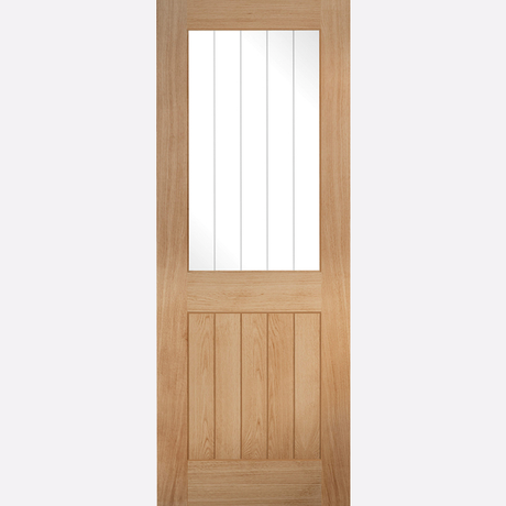 This is an image showing the LPD - Belize 1L Unfinished Oak Doors Available to order from T.H. Wiggans Ironmongery in Kendal