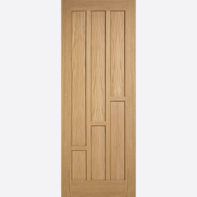 This is an image showing the LPD - Coventry Pre-Finished Oak Doors Available to order from T.H. Wiggans Ironmongery in Kendal