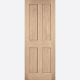 This is an image showing the LPD - London 4P Pre-finished oak Doors Available to order from T.H. Wiggans Ironmongery in Kendal