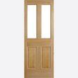 This is an image showing the LPD - Malton 2L External Unfinished Oak Doors Available to order from T.H. Wiggans Ironmongery in Kendal