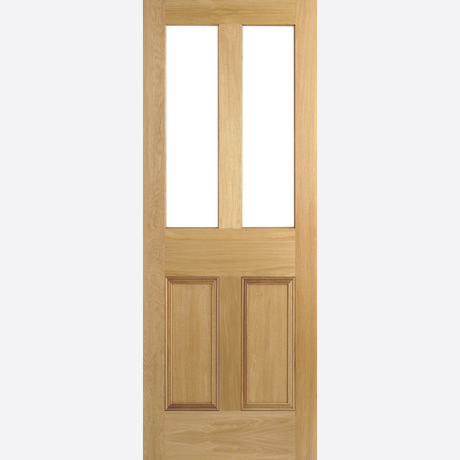 This is an image showing the LPD - Malton 2L Internal Unfinished Oak Doors Available to order from T.H. Wiggans Ironmongery in Kendal