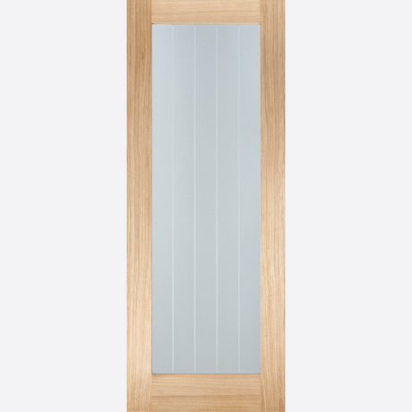 This is an image showing the LPD - Mexicano Pattern 10 Unfinished Oak Doors Available to order from T.H. Wiggans Ironmongery in Kendal