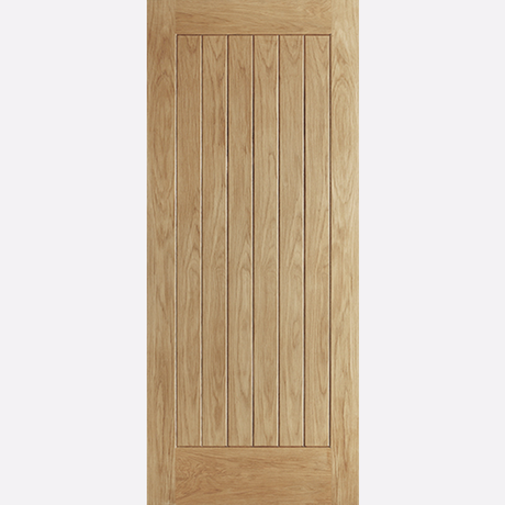 This is an image showing the LPD - Norfolk Unfinished Oak Doors Available to order from T.H. Wiggans Ironmongery in Kendal