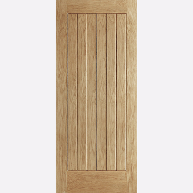 This is an image showing the LPD - Norfolk Unfinished Oak Doors Available to order from T.H. Wiggans Ironmongery in Kendal