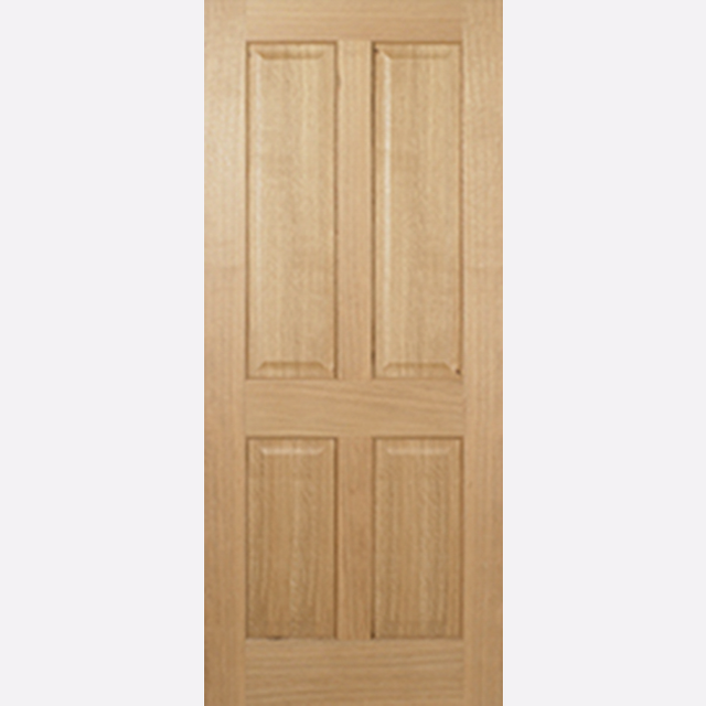 This is an image showing the LPD - Regency 4P Unfinished Oak Doors Available to order from T.H. Wiggans Ironmongery in Kendal