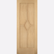 This is an image showing the LPD - Reims 5P Pre-finished Oak Doors Available to order from T.H. Wiggans Ironmongery in Kendal