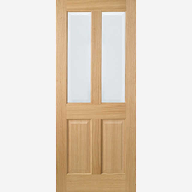 This is an image showing the LPD - Richmond 2L Pre-Finished Oak Doors Available to order from T.H. Wiggans Ironmongery in Kendal