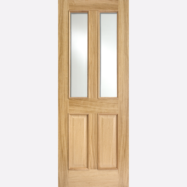 This is an image showing the LPD - Richmond 2L Unfinished Oak Doors Available to order from T.H. Wiggans Ironmongery in Kendal